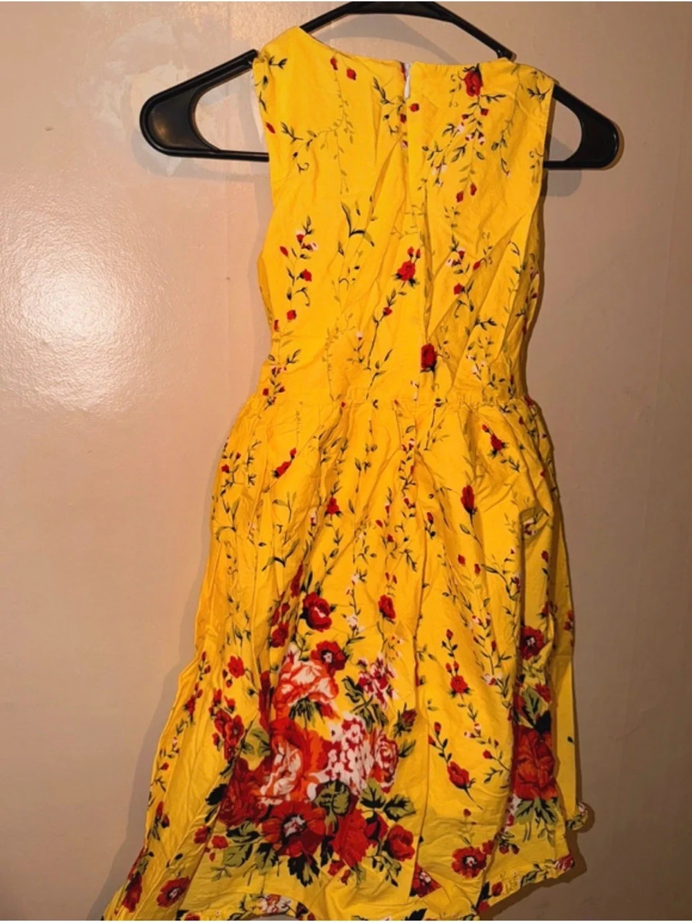 Sunshine Yellow Floral & Butterfly Girls' Dress